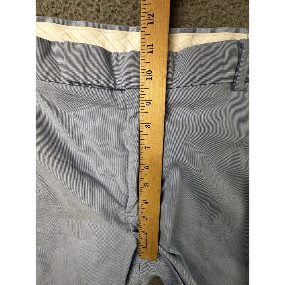 Polo Ralph Lauren Shorts Mens 40 Blue Striped Stretch Straight Fit Chino 9